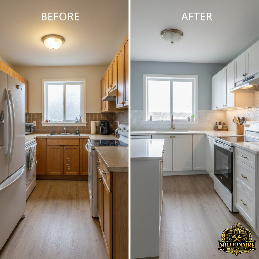 Kitchen Renovation Before and After