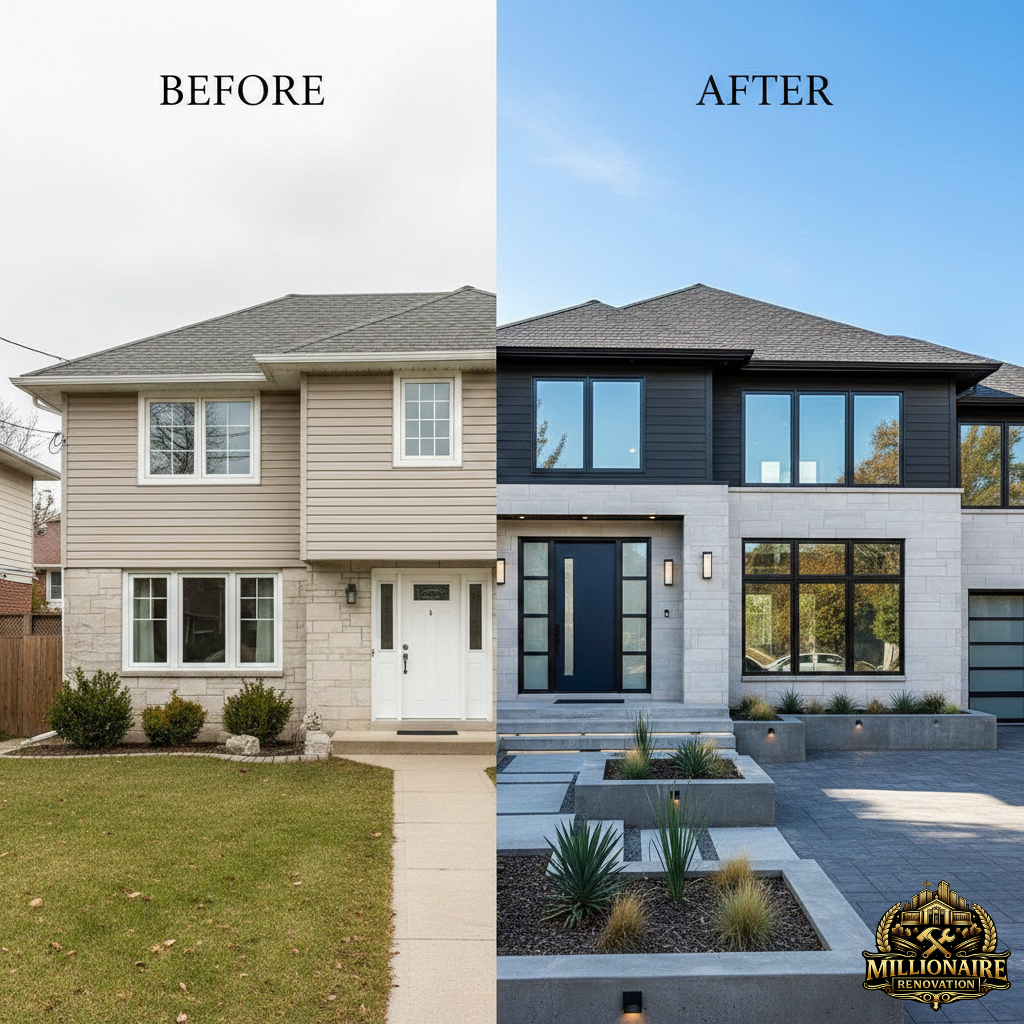 Exterior Repairs Before and After